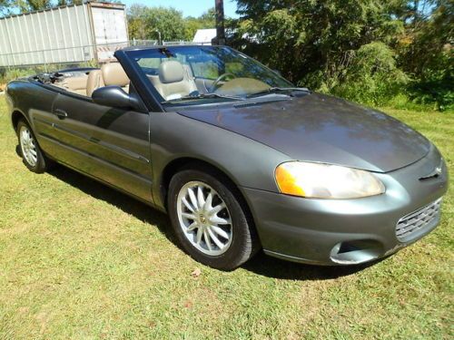 2002 chrysler sebring lxi convertible 2.7 liter 6 cylinder engine