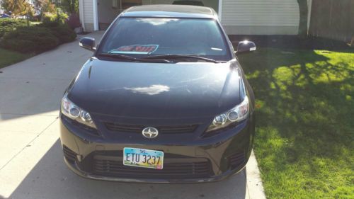 2012 scion tc coupe/hatchback- black/black-clean carfax!