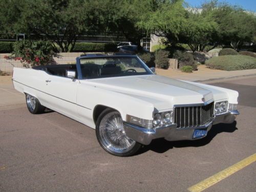 1970 cadillac deville convertible 472ci v8, 22&#034; rims, fresh cosmetic restoration