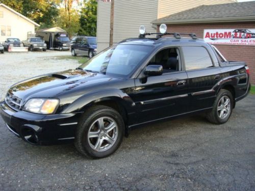 06 subaru baja turbo! carfax (1) owner! leather roof loaded warranty! no reserve