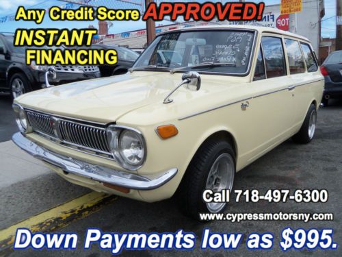 1969 toyota corolla  1200 deluxe wagon classic antique we can finance!