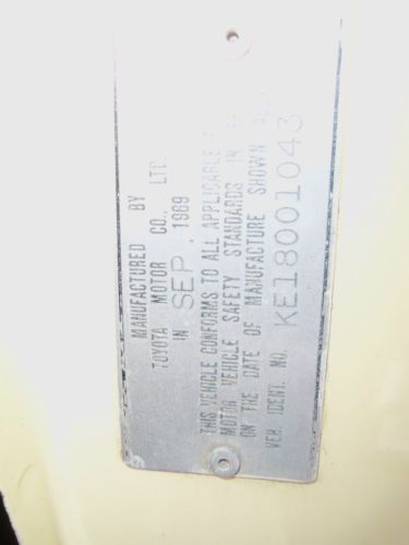 1969 Toyota Corolla 1200 Deluxe Wagon Classic Antique WE CAN FINANCE!, image 17