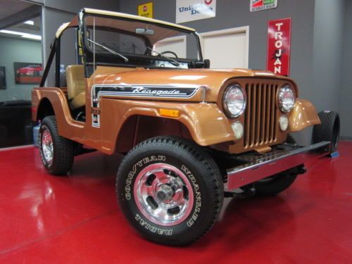 1974 jeep cj5 renegade, 304ci v8, 4x4, 4-speed, warn hubs, documented, mint!