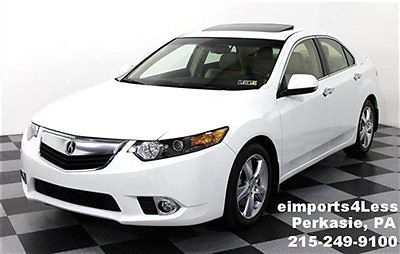 Leather moonroof 12 tsx white/beige one owner clean history still smells new