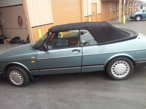 1991 saab 900 s convertible with wind deflector