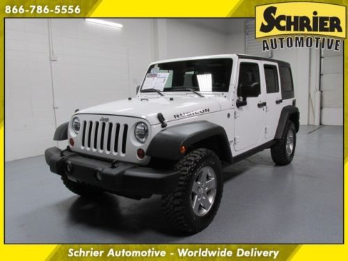 2012 jeep wrangler unlimited rubicon white targa hard top 4x4 warranty