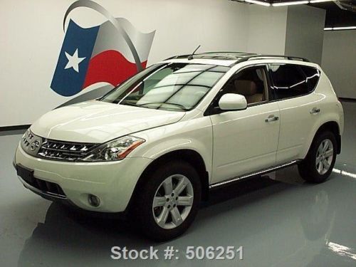 2007 nissan murano sl htd leather sunroof rear cam 62k texas direct auto