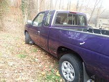 Rare baltimore raven 1996 nissan pick up