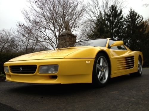 1992 ferrari 512 tr only 18k miles, rare color, tubi exh. ,recent belt service,