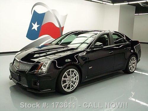 2009 cadillac cts-v recaro seats pano sunroof nav 33k texas direct auto