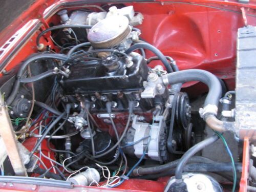 1977 MG MGB Flamenco red convertible Tourer, image 8