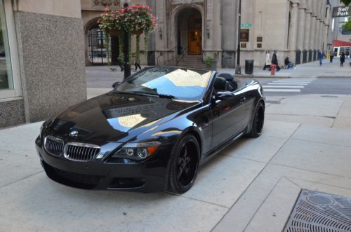 2007 bmw m6 convertible smg black on black 20&#034; maya wheels nice car clean!!