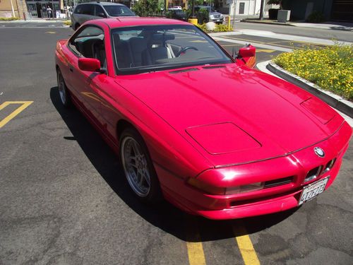 1991 bmw 850 i, red rocket- german touring sedan