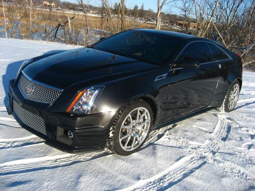 2012 cadillac cts ctsv cts-v black diamond coupe 6.2l recaro 5k miles