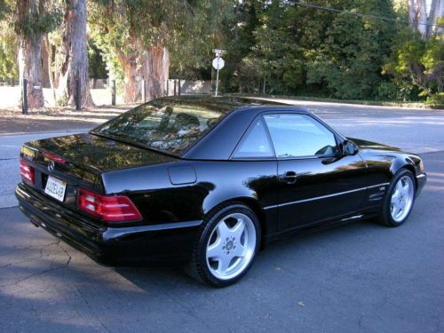 2000 mercedes-benz sl600 sport - 23k miles - black/black perfect