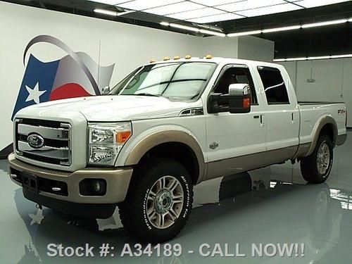 2011 ford f-250 king ranch diesel crew 4x4 fx4 nav 42k! texas direct auto