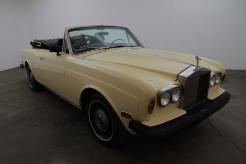 1975 rolls-royce corniche convertible, left hand drive, pale yellow, power top,