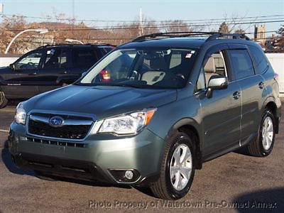 2014 subaru forester all options ! 3800 miles jasmine green.  new car trade