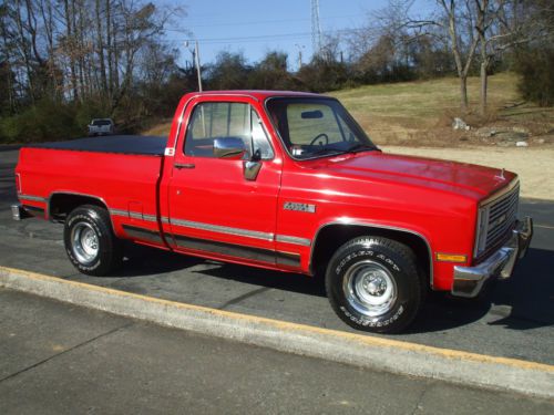 1986 gmc sierra classic 1500, loaded local truck, 2wd, red on red !