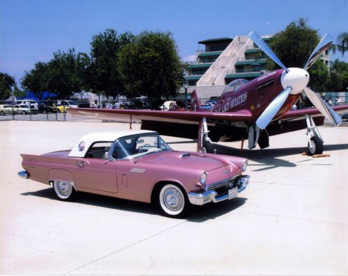 1957 ford thunderbird convertible show car two tops new paint a/c  auto ps pb pw