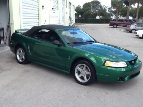 1999 ford mustang svt cobra convertible 2-door 4.6l one owner!!!