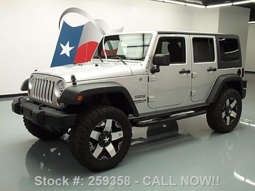 2012 jeep wrangler unltd sport hard top 4x4 20&#039;s 23k mi texas direct auto