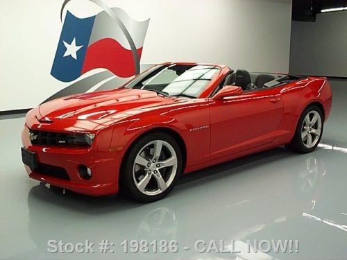 2011 chevy camaro 2ss convertible auto leather hud 31k texas direct auto