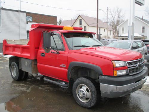 2005 chevy silverado one ton dump truck 4x4 duramax diesel allison low miles!