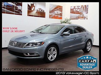 2013 volkswagen cc sport only 2k miles bluetooth leather factory warranty!!