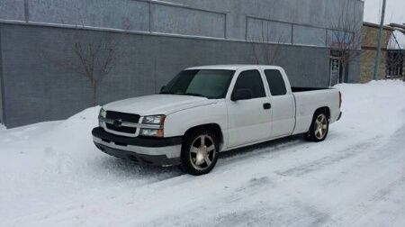 2003 chevrolet silverado 1500 ext cab, 4-door 4.3l 20&#034; ss wheels, lowered 2/4