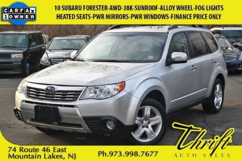 10 subaru forester-awd-38k-sunroof-heated seats-pwr mirrors-pwr windows