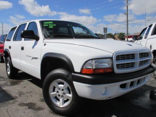 2001 one owner durango sport 4x4 fla government owned and maintained 4.7 v8