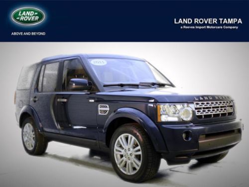 2011 land rover lr4 4x4 4dr v8 certified suv  bluetooth third row  6-speed a/t