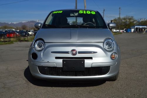 2012 fiat 500 pop hatchback 1.4l salvage runs! economical only 6273 miles l@@k!!