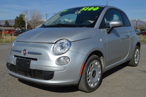 2012 Fiat 500 Pop Hatchback 1.4L Salvage RUNS! Economical Only 6273 Miles L@@K!!, US $5,100.00, image 2