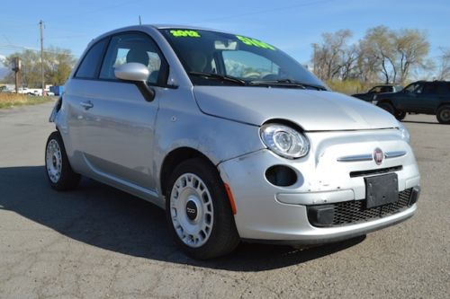 2012 Fiat 500 Pop Hatchback 1.4L Salvage RUNS! Economical Only 6273 Miles L@@K!!, US $5,100.00, image 4