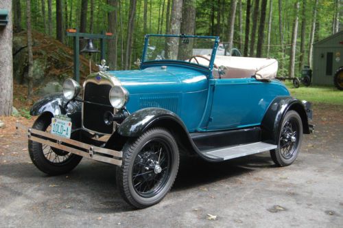 1928 ford model a roadster - full frame off restoration - perfect car