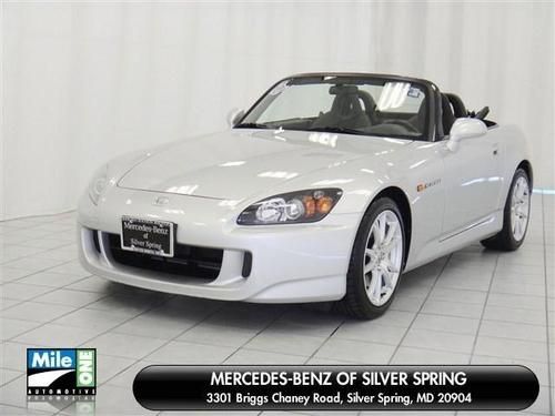'05 honda s2000 5k miles, 1 owner, silver/blk, we finance!