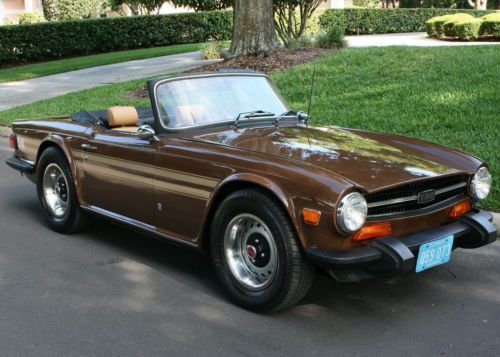 Immaculate &amp; restored - 1974  triumph tr6 roadster - 73k mi