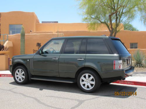 Very good condition tonga green 2008 range rover land rover hse