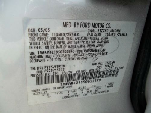 2005 Mercury Montego Premium Leather Sun Roof Heated Seats Accident Free, US $5,700.00, image 39