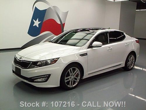 2013 kia optima sxl turbo dual sunroof leather nav 18k  texas direct auto