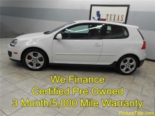 09 vw gti 2.0l turbo auto heated seats certified warranty we finance texas