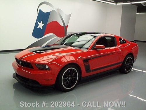 2012 ford mustang boss 302 #131 5.0 recaro seats 11k mi texas direct auto