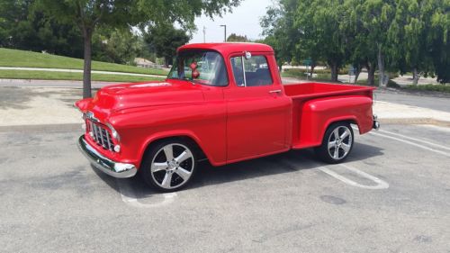 1955 chevy step-side truck 3100- california- restored