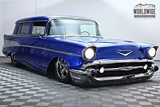 1957 chevrolet bel air 210 wagon ls1 6 spd air ride ac 10 year restoration/build