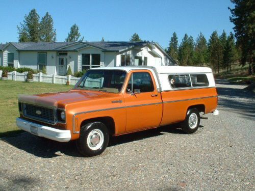 1973 chevrolet truck 1 owner! low miles! like new  inside and out! 350 v8! nice!
