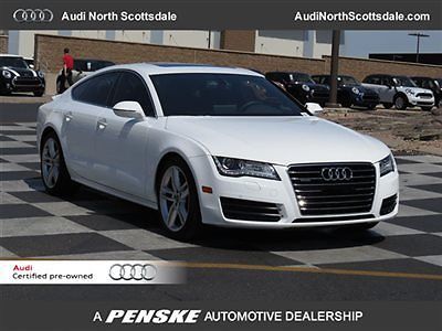 14 audi a7 awd 7k miles  diesel  certified  heated seats gps leather we finance