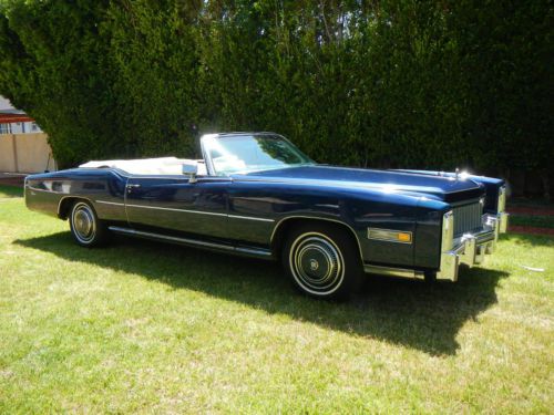 1976 cadillac eldorado convertible southern california car loaded