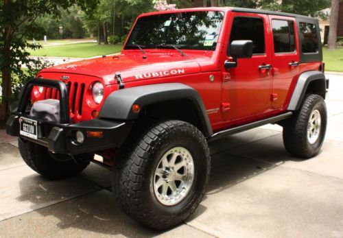 2007 jeep wrangler jk unlimited rubicon 4x4 -- 4&#034; lift, 37&#034; nittos, lots more